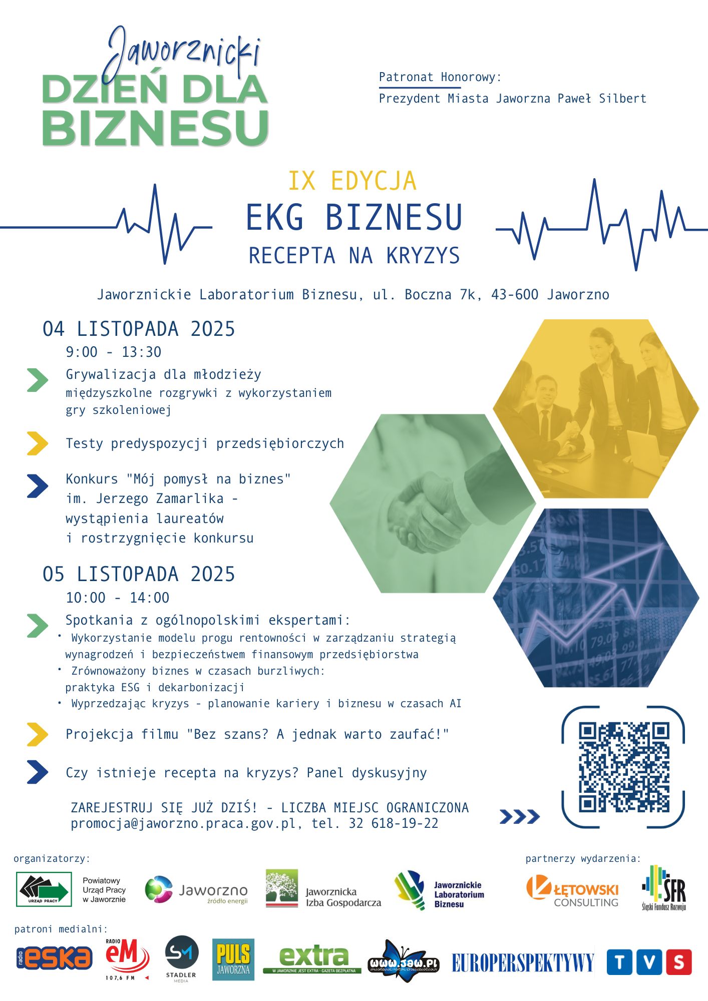 Zdjęcie artykułu IX Jaworznicki Dzień dla Biznesu „EKG biznesu - recepta na kryzys”